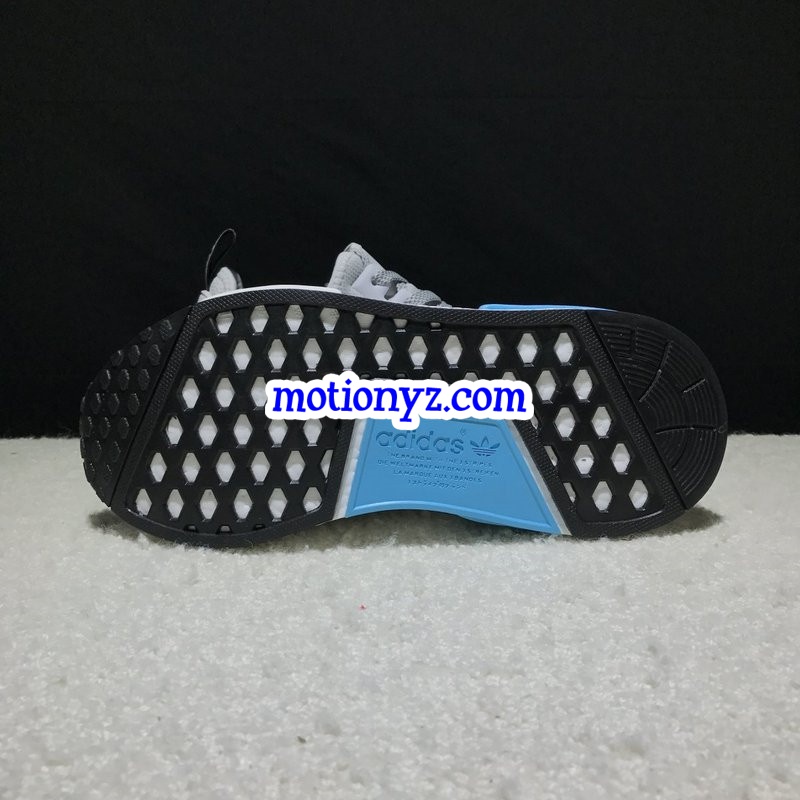 Real Boost Adidas NMD R1 White Bright Cyan
